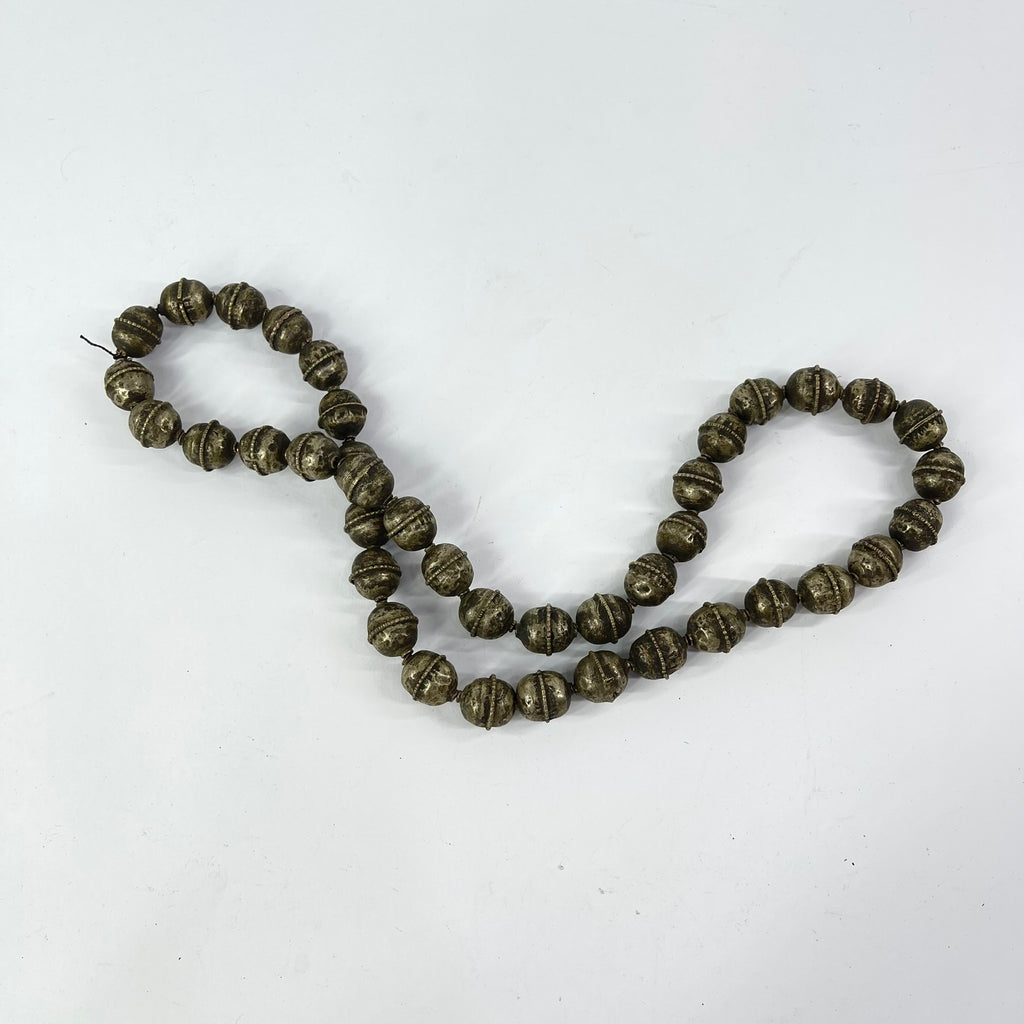 Old Ethiopian Silver Colored Trade Beads