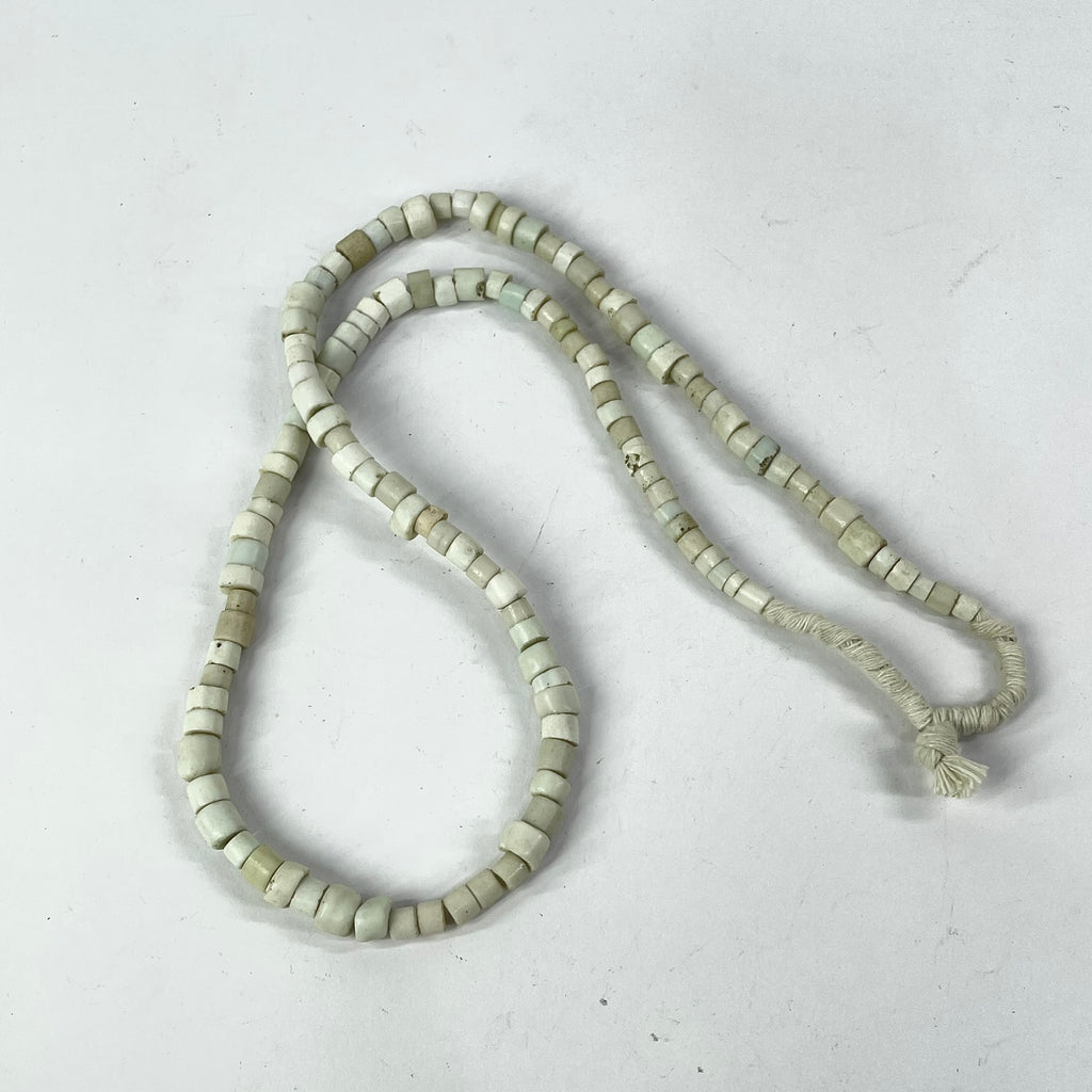 Goomba Porcelain Flat Edge Beige Trade Beads