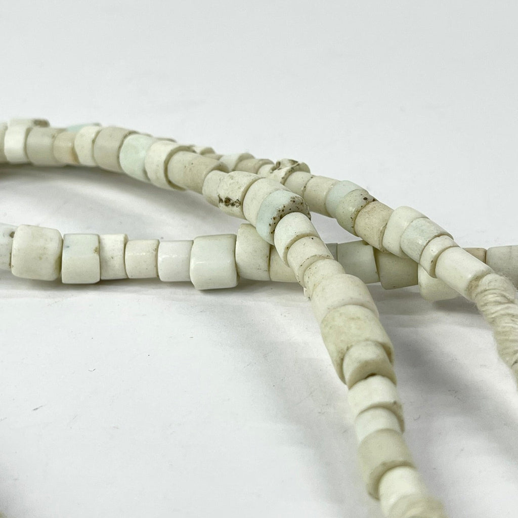 Goomba Porcelain Flat Edge Beige Trade Beads