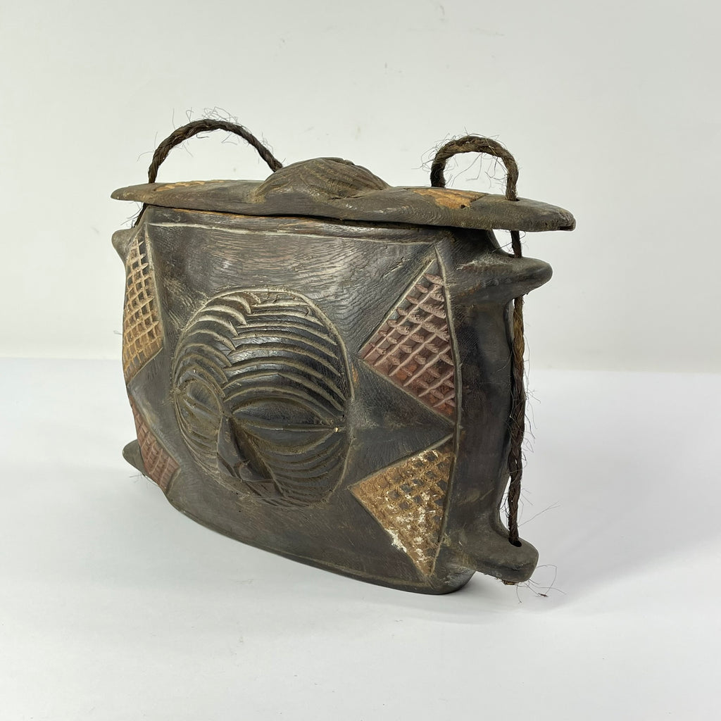 Luba Songye Wooden Purse Container