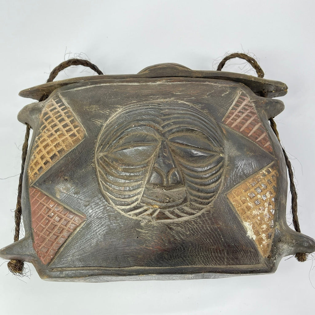 Luba Songye Wooden Purse Container
