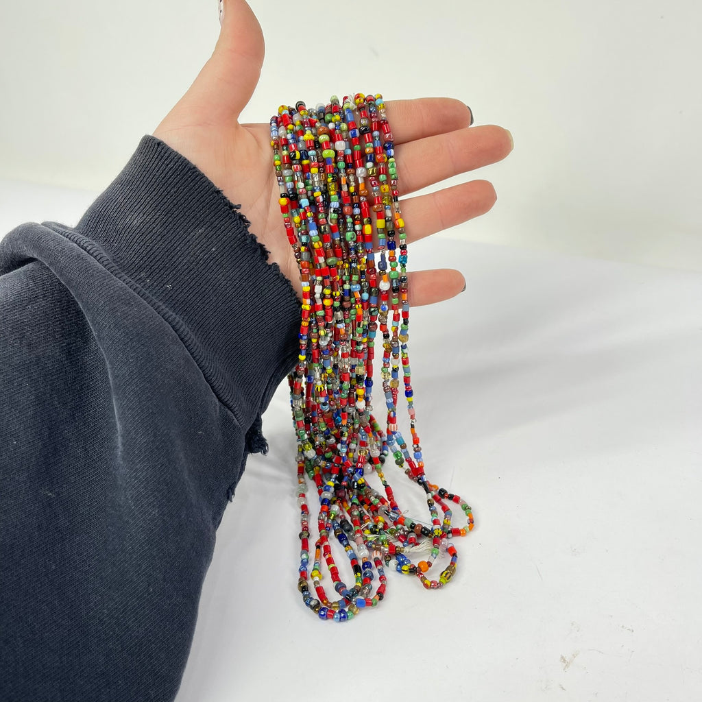  8 Christmas Trade Bead Strands 32 Inch