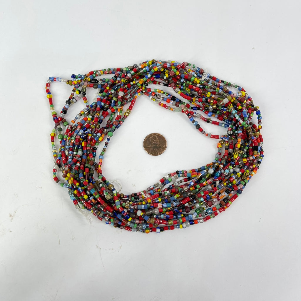 8 Christmas Trade Bead Strands 32 Inch