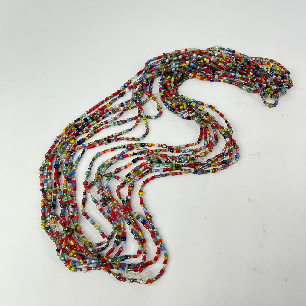  8 Christmas Trade Bead Strands 32 Inch