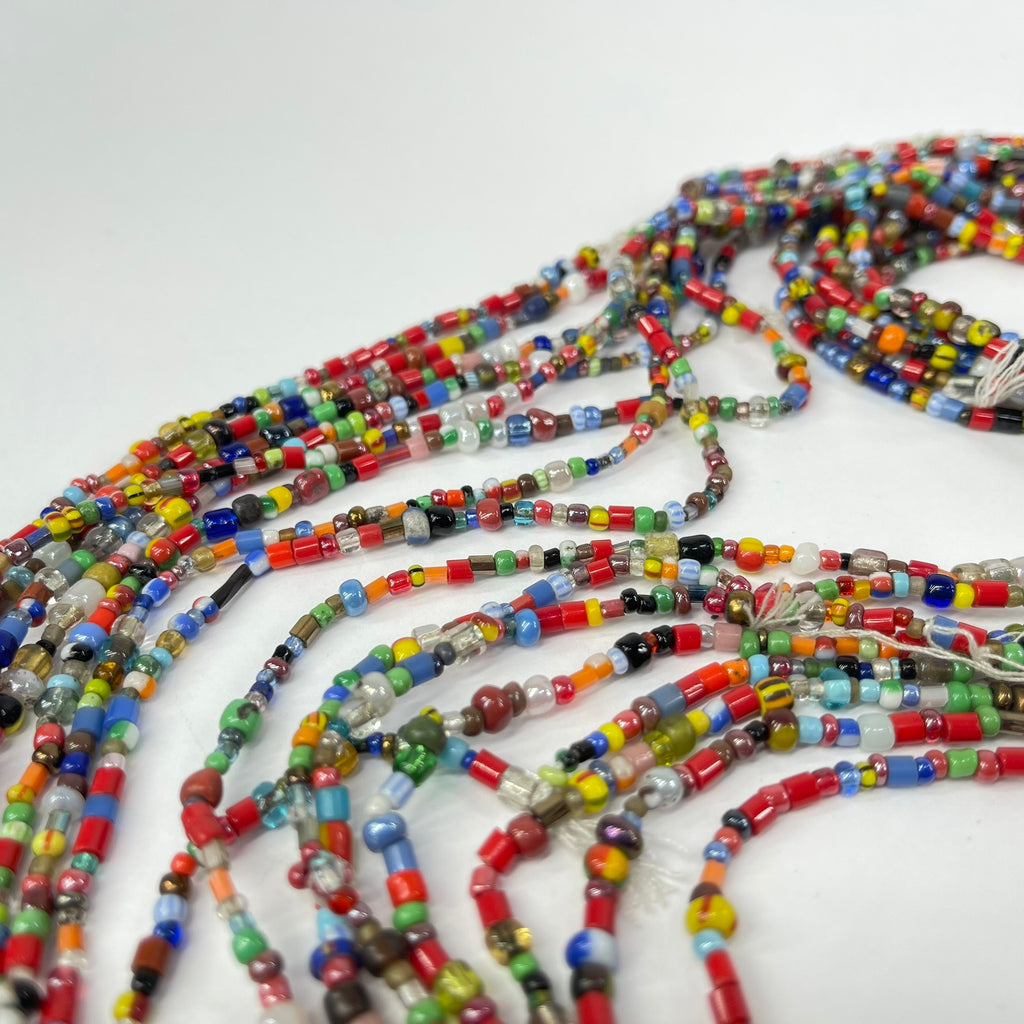  8 Christmas Trade Bead Strands 32 Inch