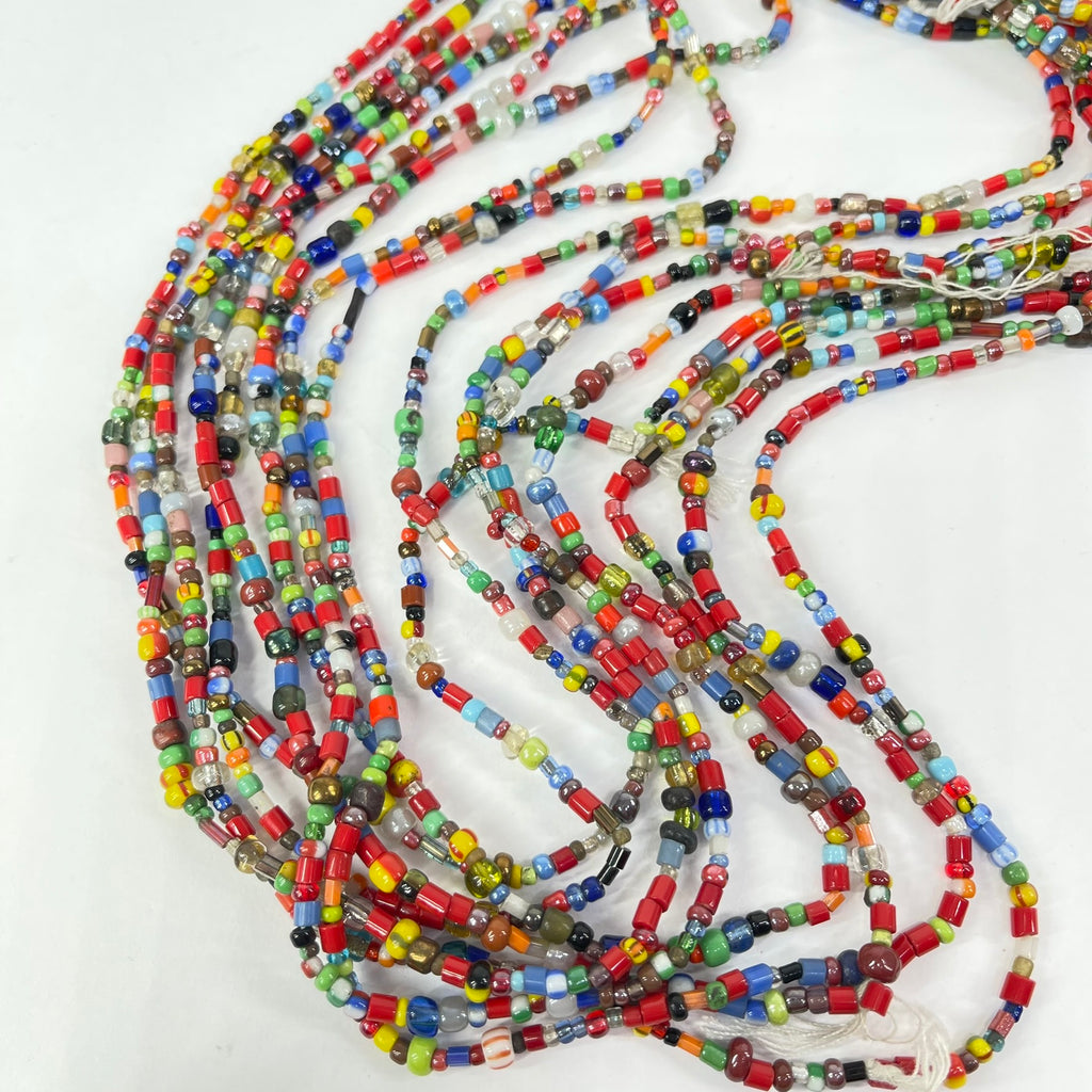  8 Christmas Trade Bead Strands 32 Inch