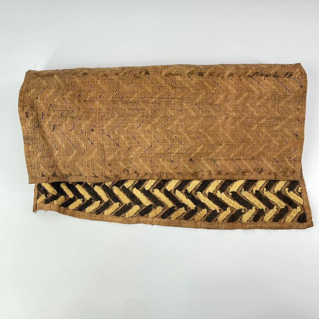 Kuba Raffia Square Textile Congo 23x20 Inch
