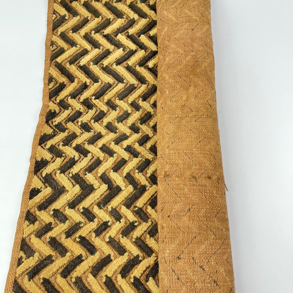 Kuba Raffia Square Textile Congo 23x20 Inch