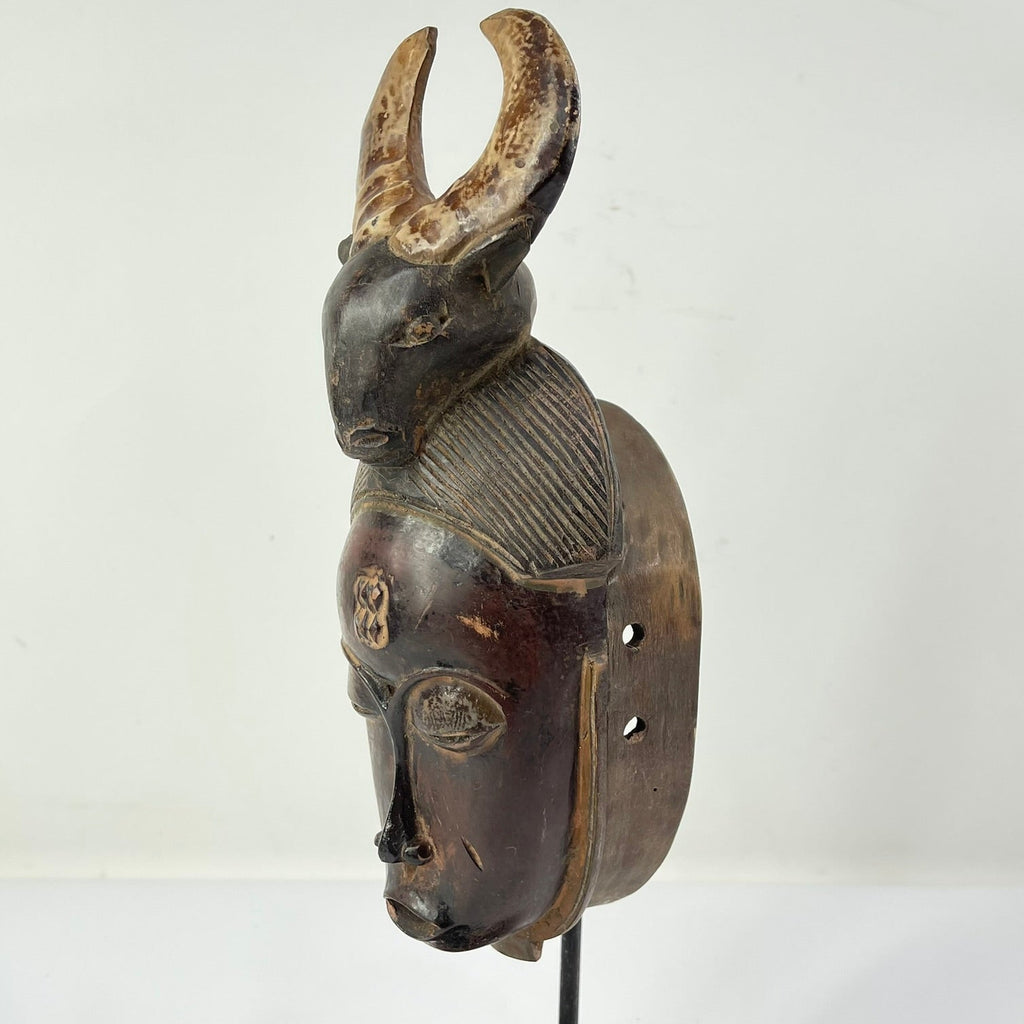 Baule Portrait Mask Cote D'Ivoire