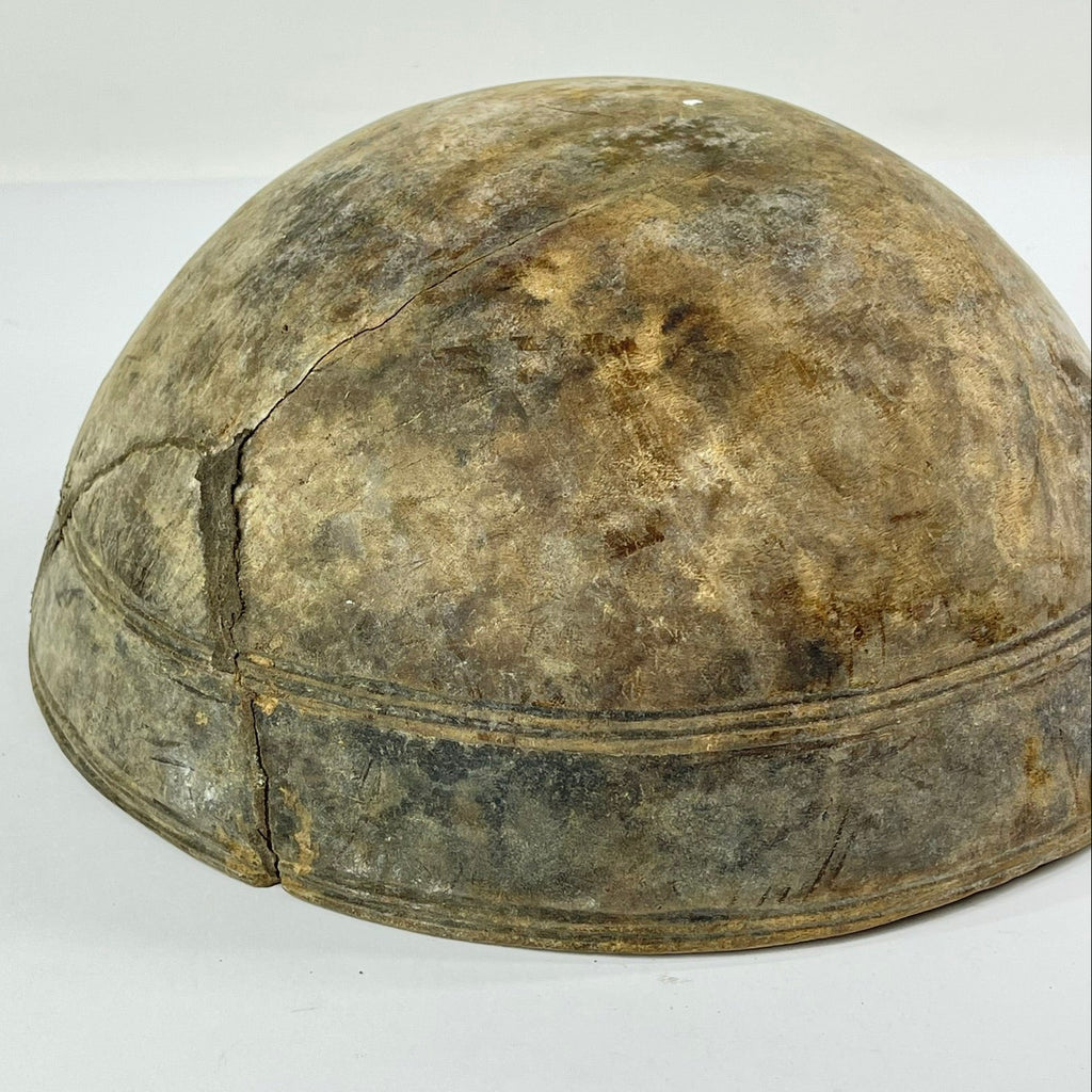 Nupe Wood Bowl with Indigenous Repair Nigeria