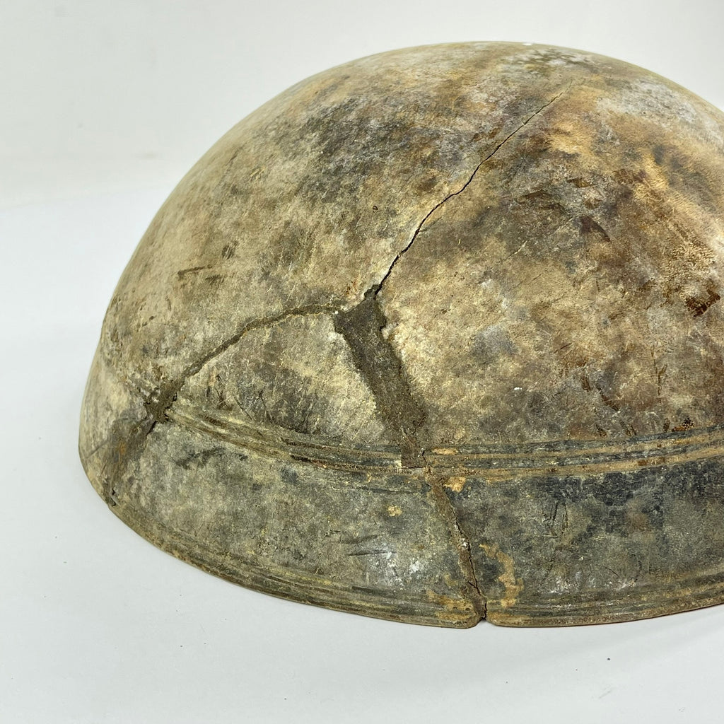 Nupe Wood Bowl with Indigenous Repair Nigeria