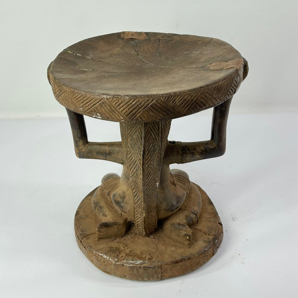 Tabwa Figural Stool with Indigenous Repairs