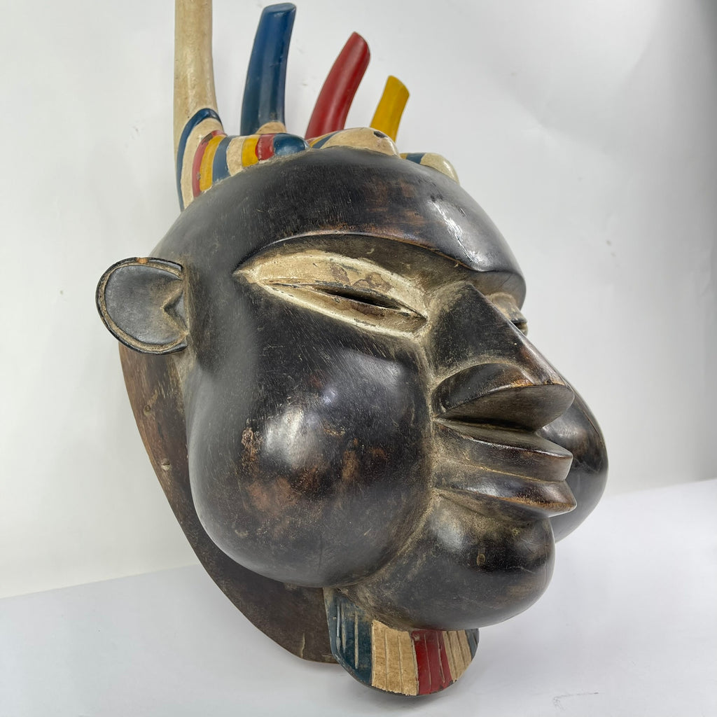 Bamun Mask with Headdress Cameroon