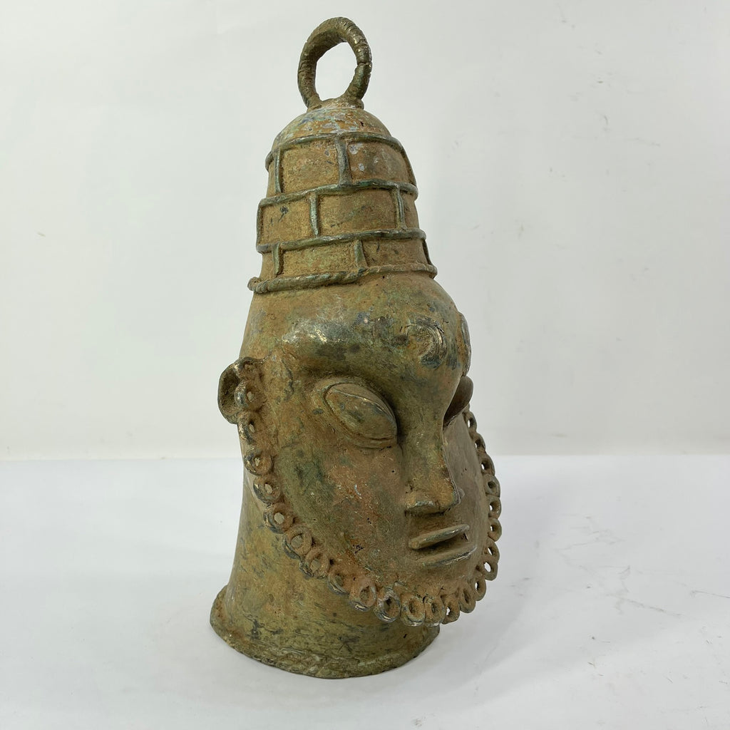 Benin Bronze Portrait Figure Nigeria