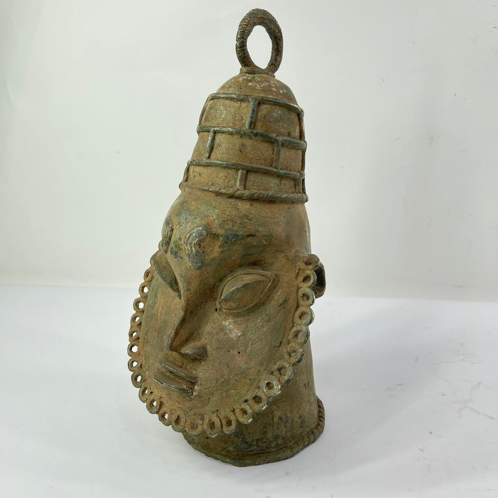 Benin Bronze Portrait Figure Nigeria