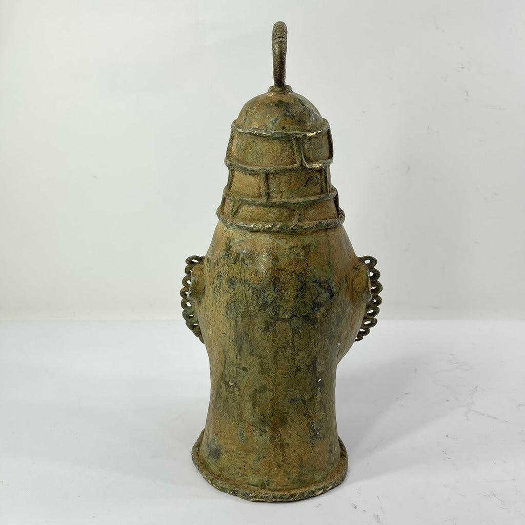 Benin Bronze Portrait Figure Nigeria