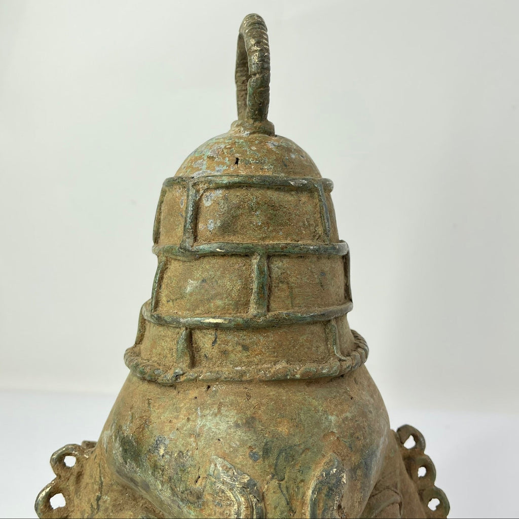 Benin Bronze Portrait Figure Nigeria