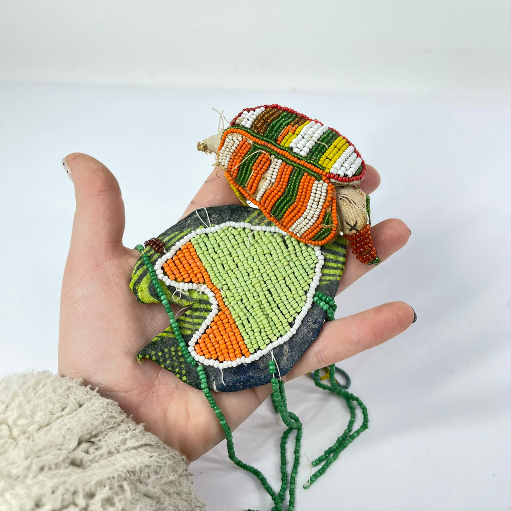 Yoruba Multicolor Beaded Flora and Fauna Nigeria