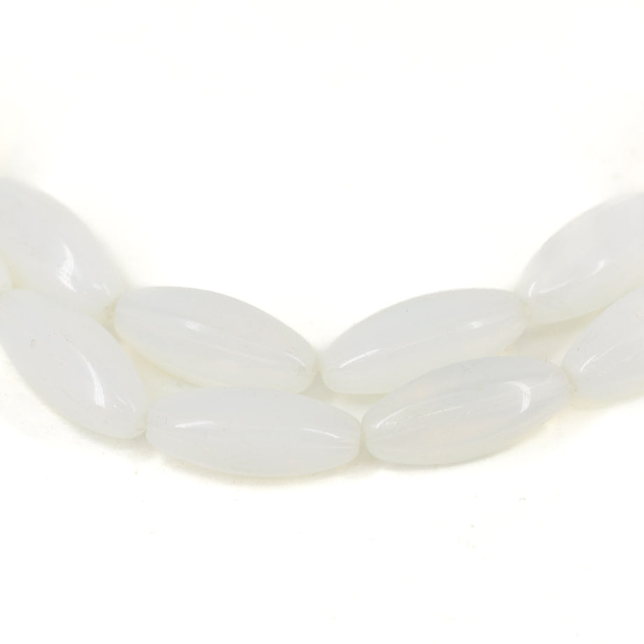 Moon Beads Opalescent White Czech African New – Africa Direct