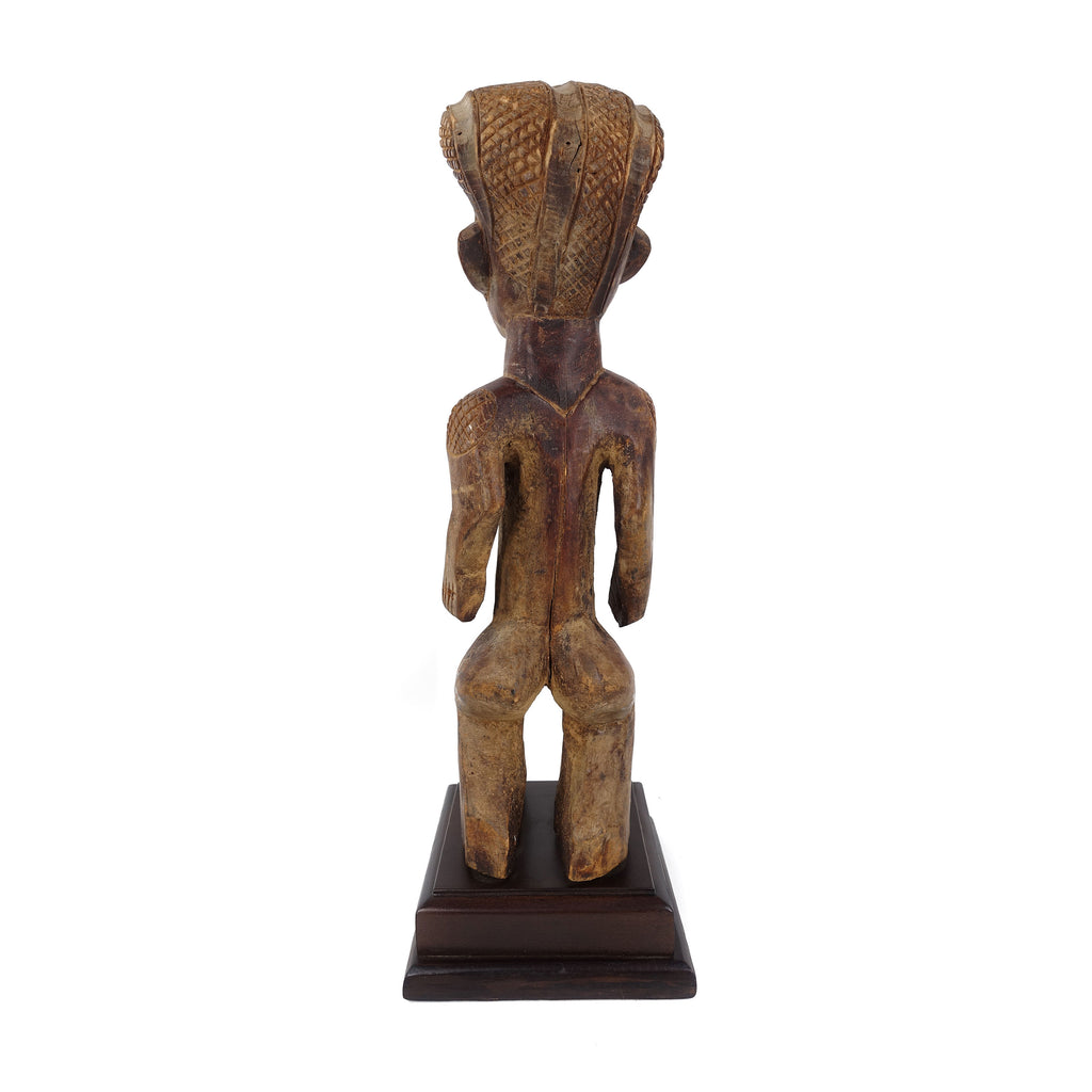 Chokwe Standing Female Figure on Custom Base Congo