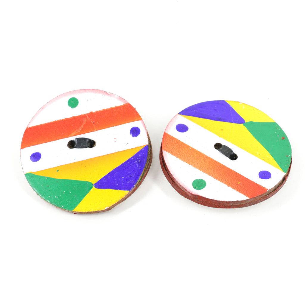 Zulu Earplug Painted South Africa