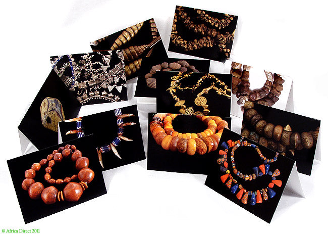 African Beads Greeting Cards - Set of 12