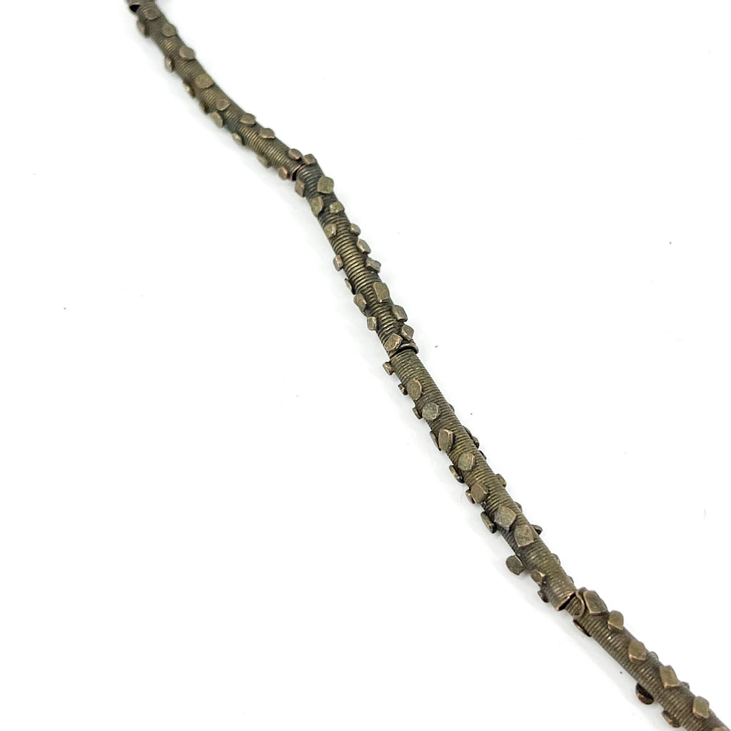 Yoruba Gilded Brass Raised Dot Beads Nigeria