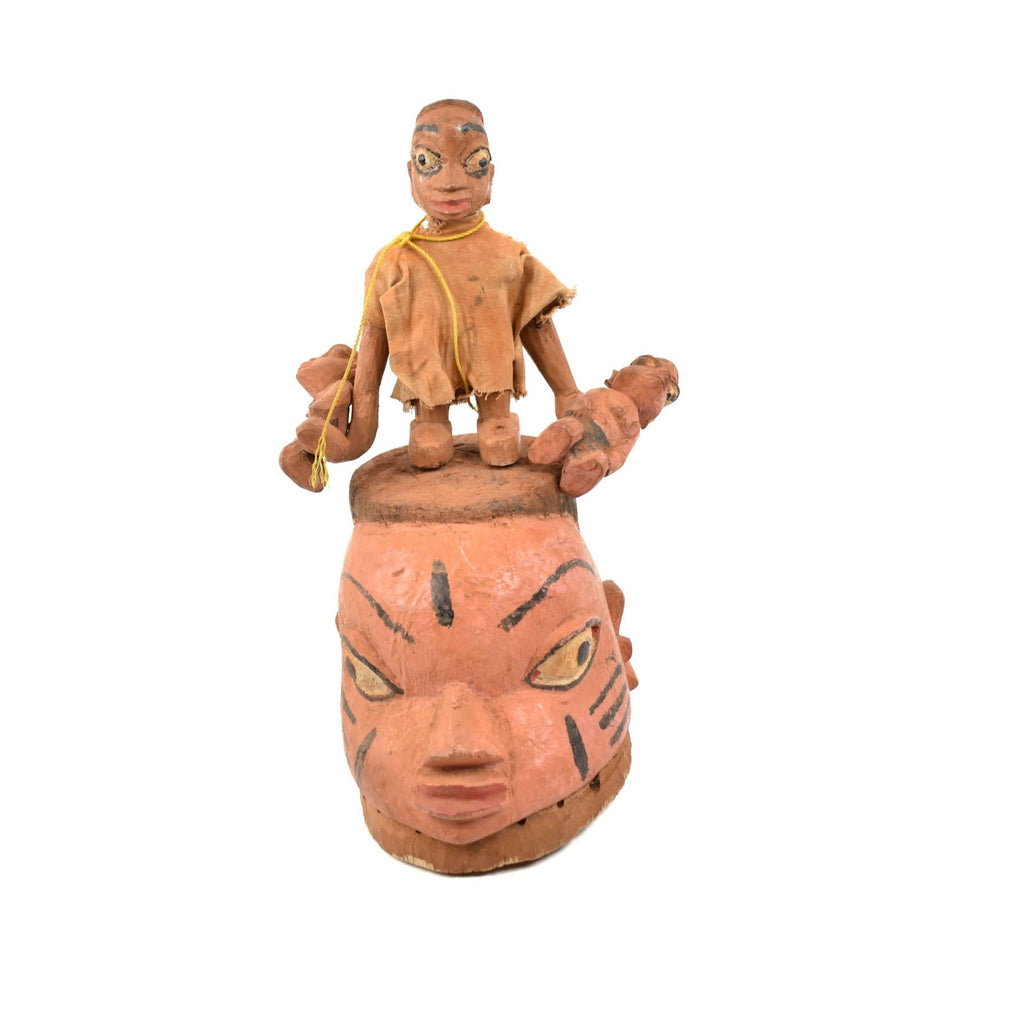 Yoruba Gelede Mask with Figures Nigeria