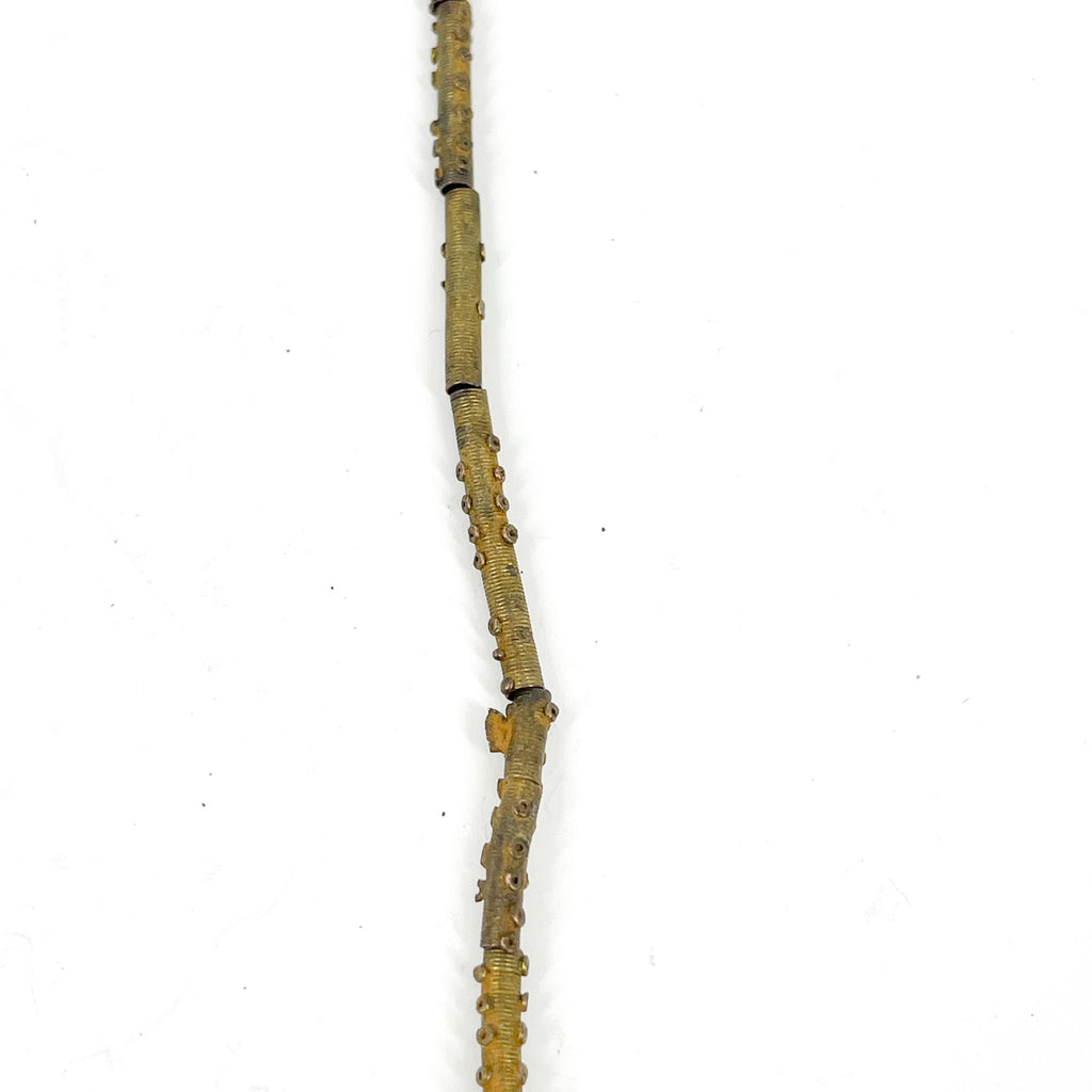 Yoruba Gilded Brass Raised Dot Beads Nigeria