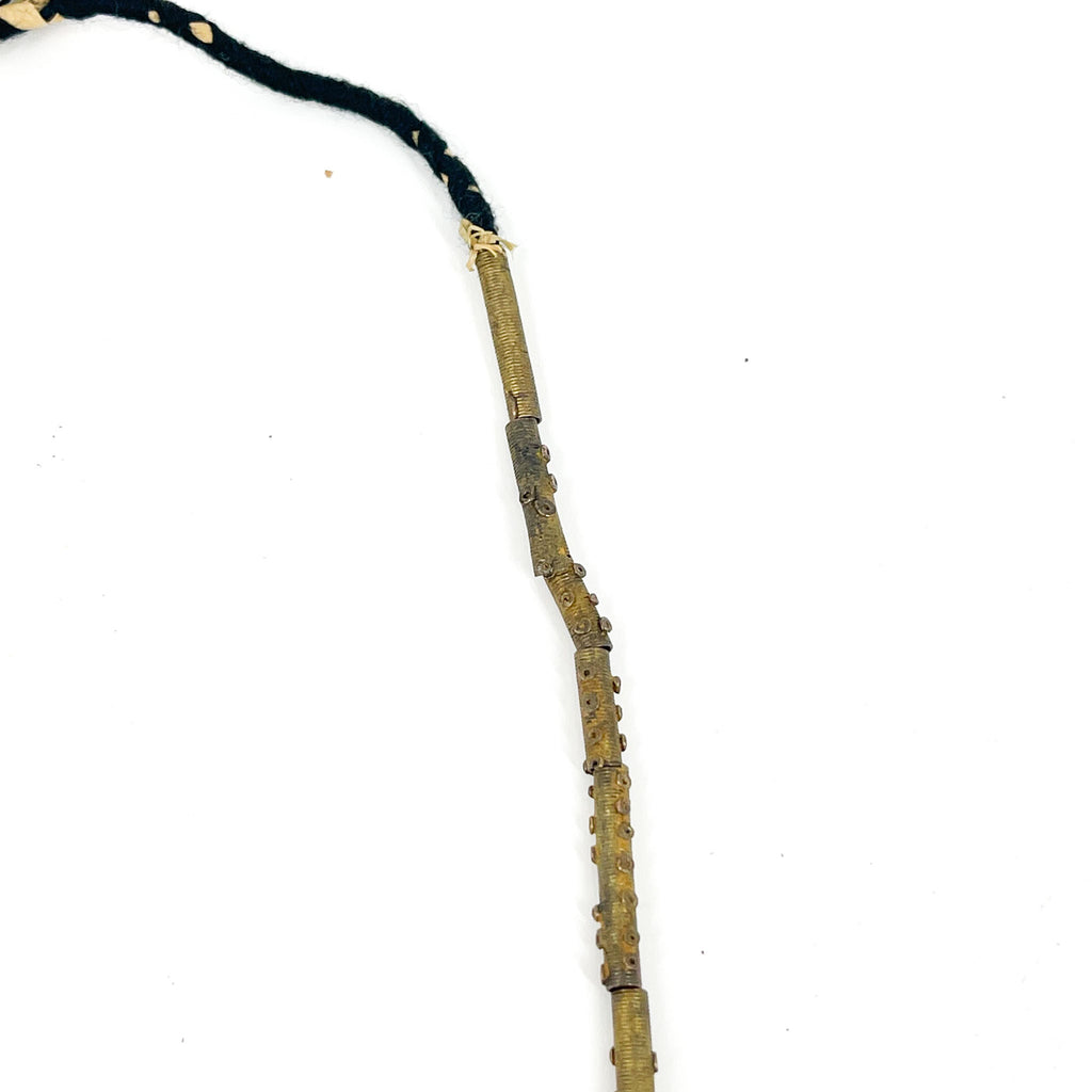 Yoruba Gilded Brass Raised Dot Beads Nigeria