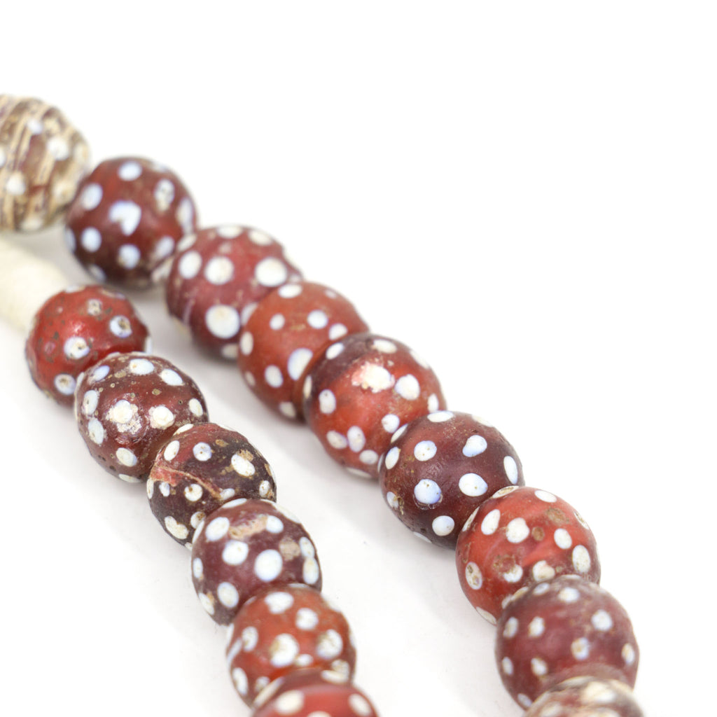 Red Skunk Venetian Trade Beads