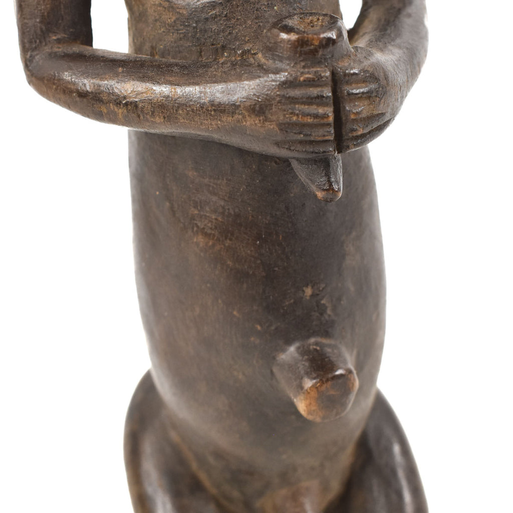 Fang Reliquary Post Guardian Figure Gabon