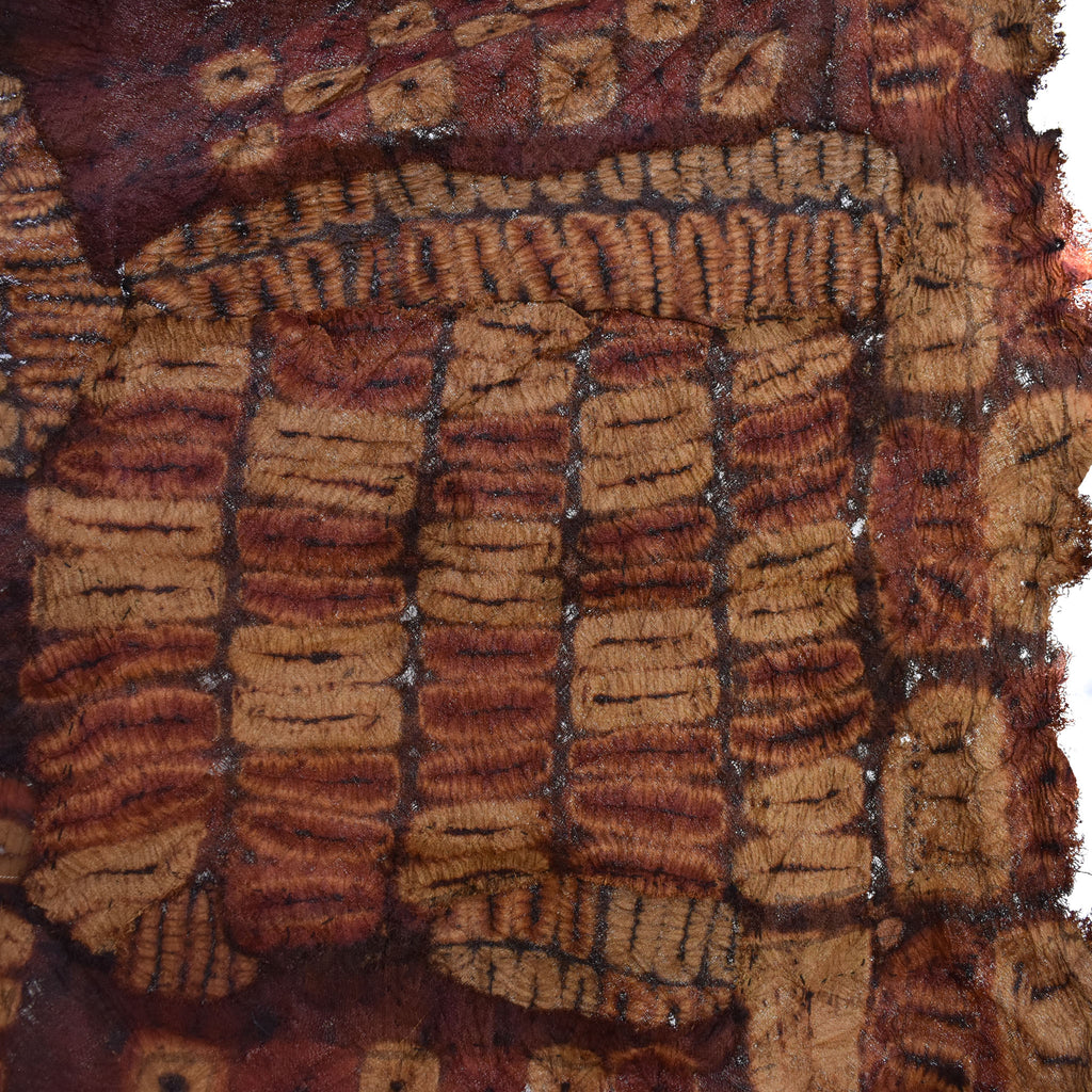 Dida Ceremonial Raffia Tie-dye Textile Côte d'Ivoire 61x36 Inch