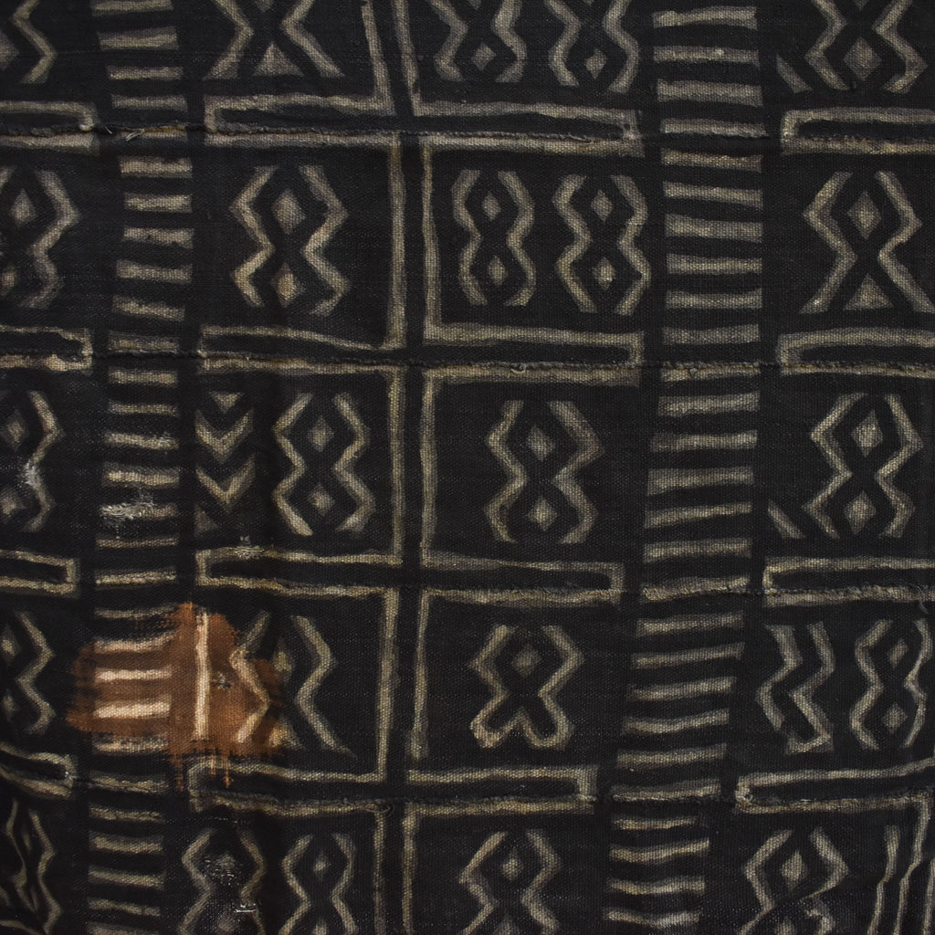 Black Mudcloth Textile Mali 61x33 Inch