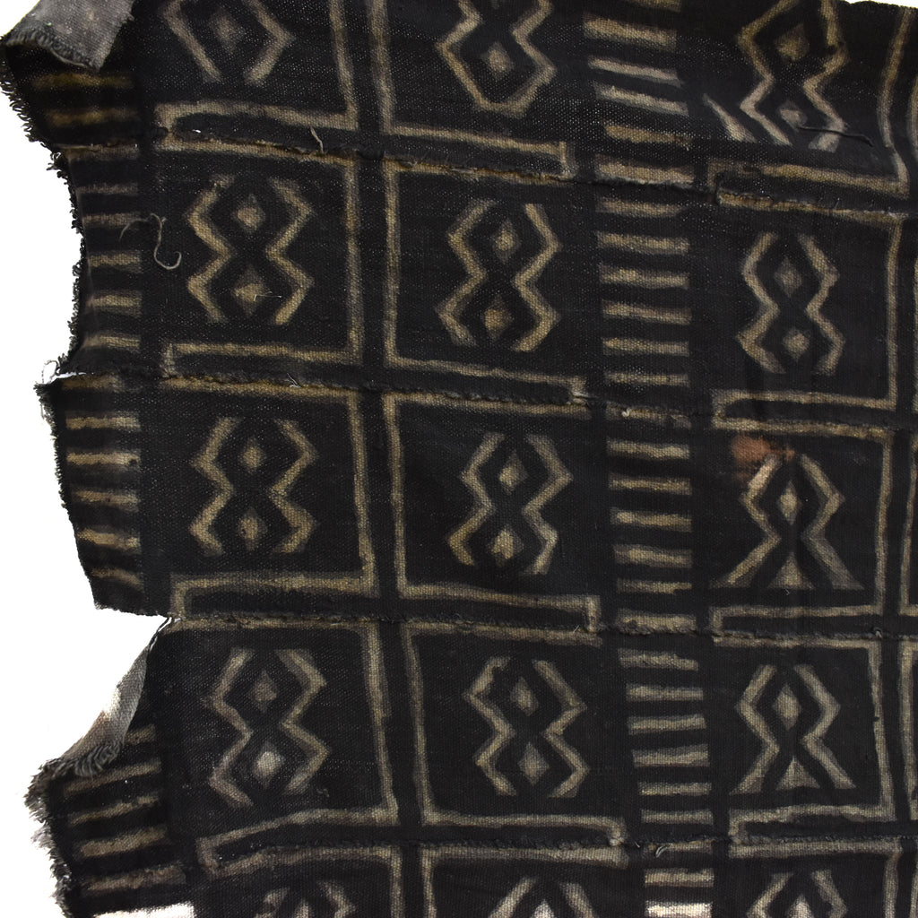 Black Mudcloth Textile Mali 61x33 Inch