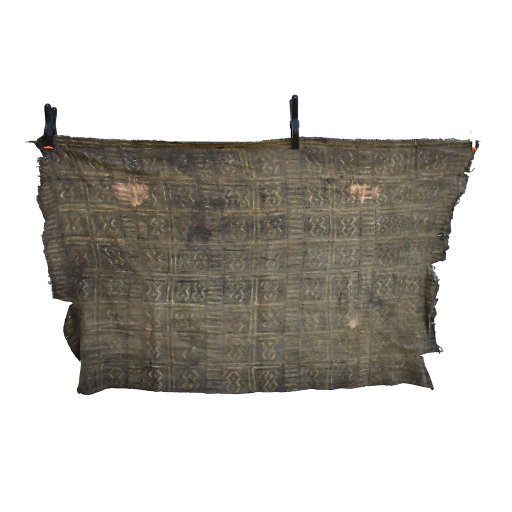 Black Mudcloth Textile Mali 61x33 Inch