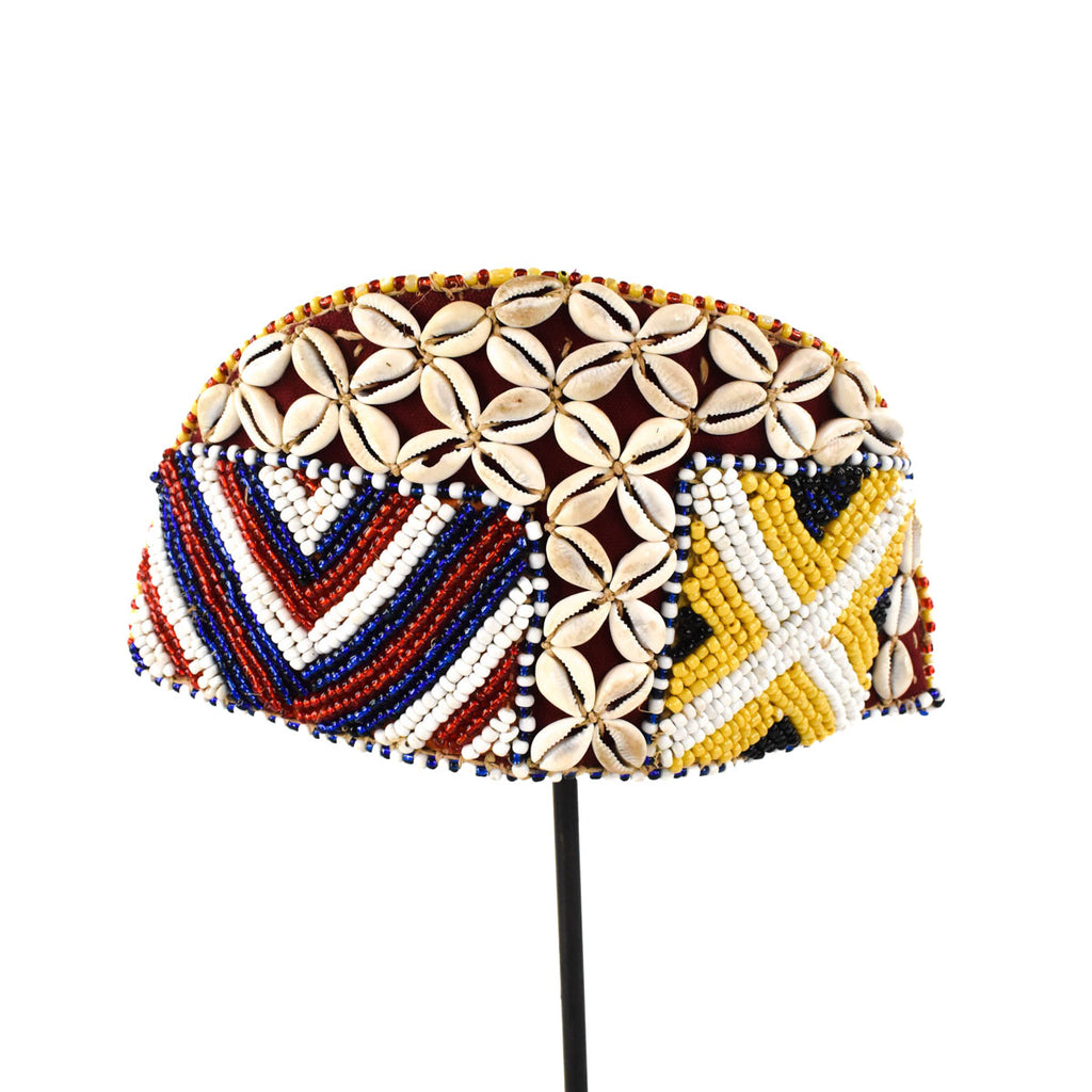 Kuba Beaded Noble's Hat Congo