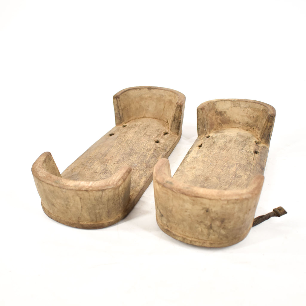 Senufo Old Wooden Sandals Cote D'Ivoire