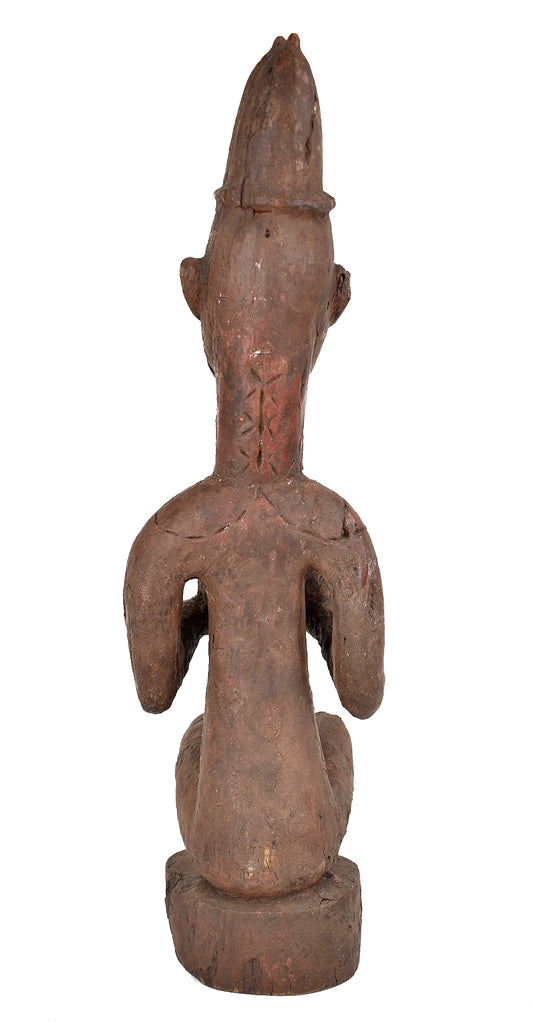 Yoruba Female Figure Lifting Breasts Nigeria