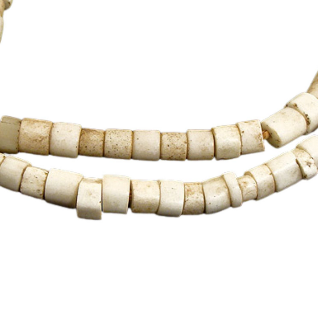 White Goomba Porcelain Trade Beads