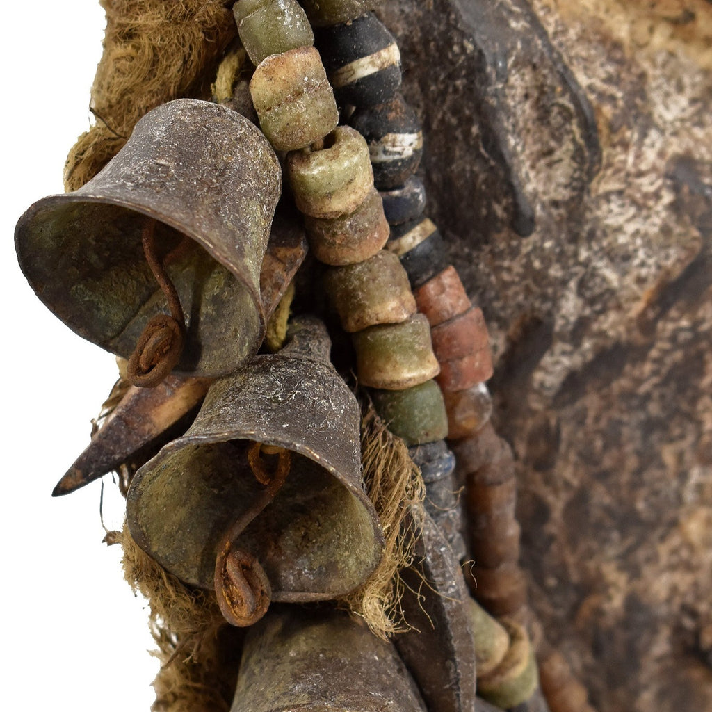 Dan Singer Mask with Brass Bells on Custom Stand Liberia