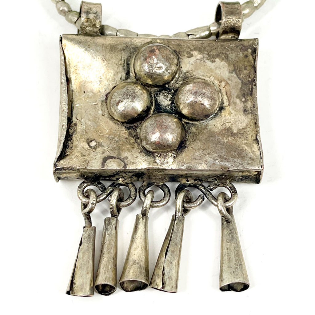 Ethiopian Silver Engagement Pendant Necklace