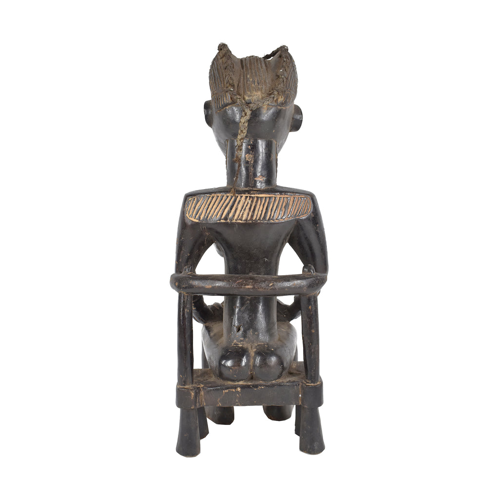 Dan Seated Maternity Figure with Child Liberia