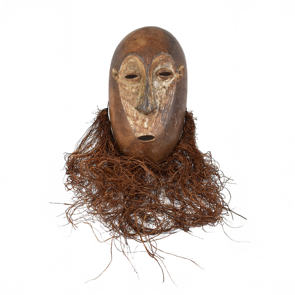 Lega Mask Bearded Bwami Society Large Congo