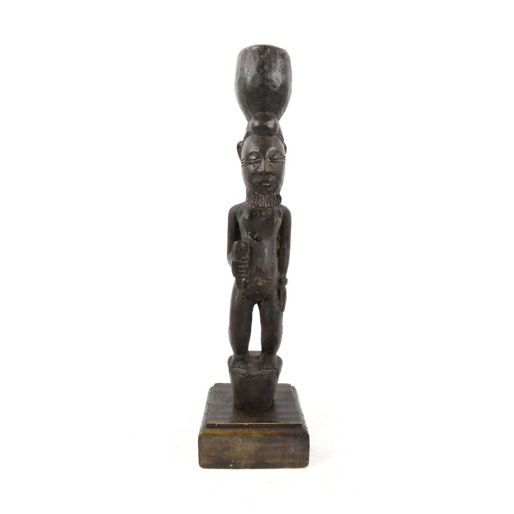 Senufo Pounder Miniature Figure 13.5 Inch Côte D'ivoire