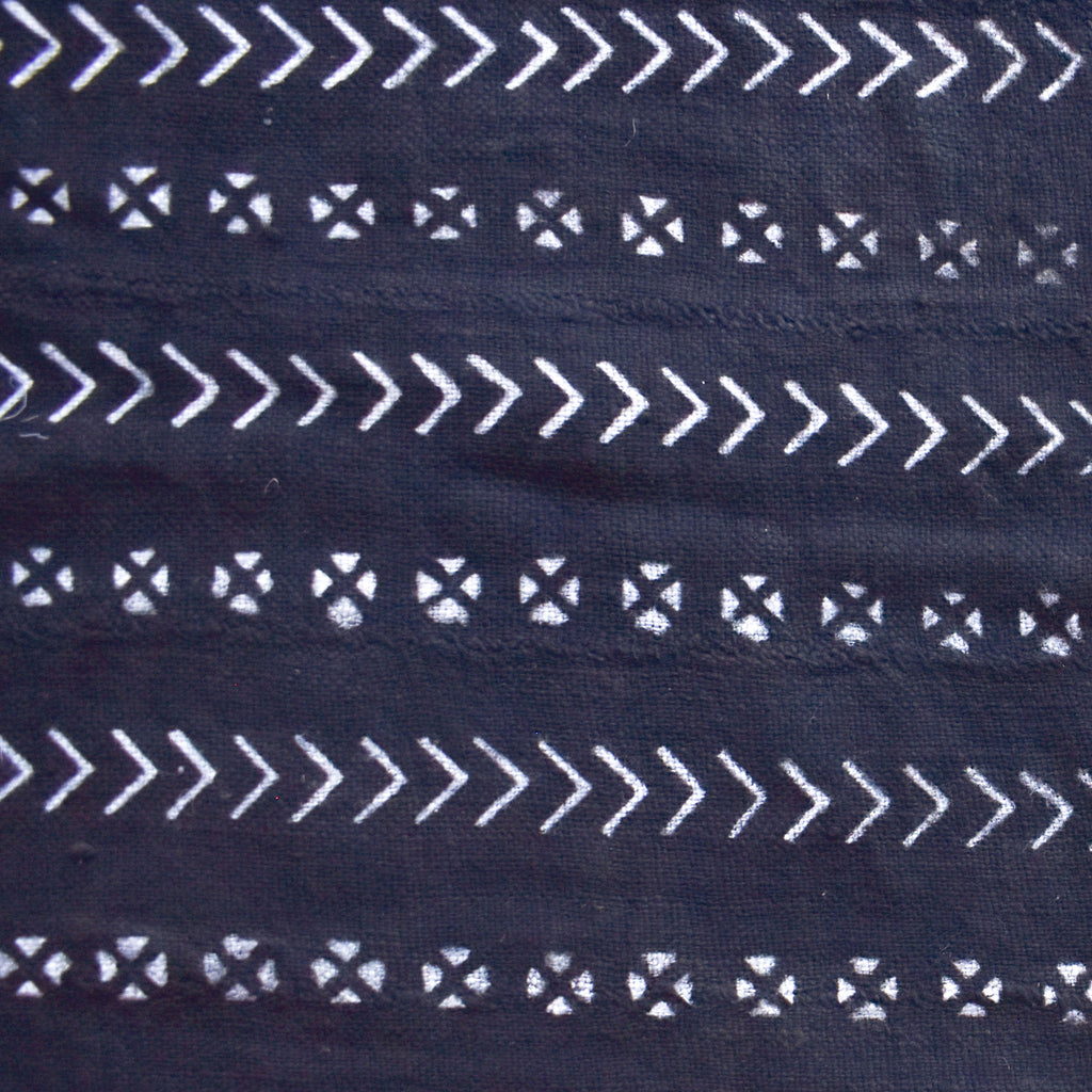 Black Mudcloth Textile Mali 65x45 Inch