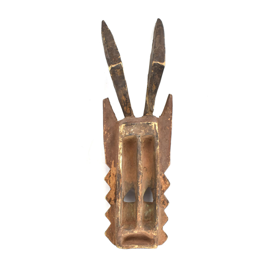 Dogon Carved Wood Horned Mask Mali