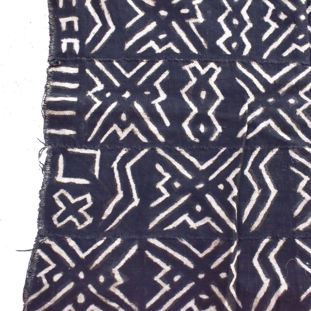 Black Mudcloth Textile Mali 51x31 Inch