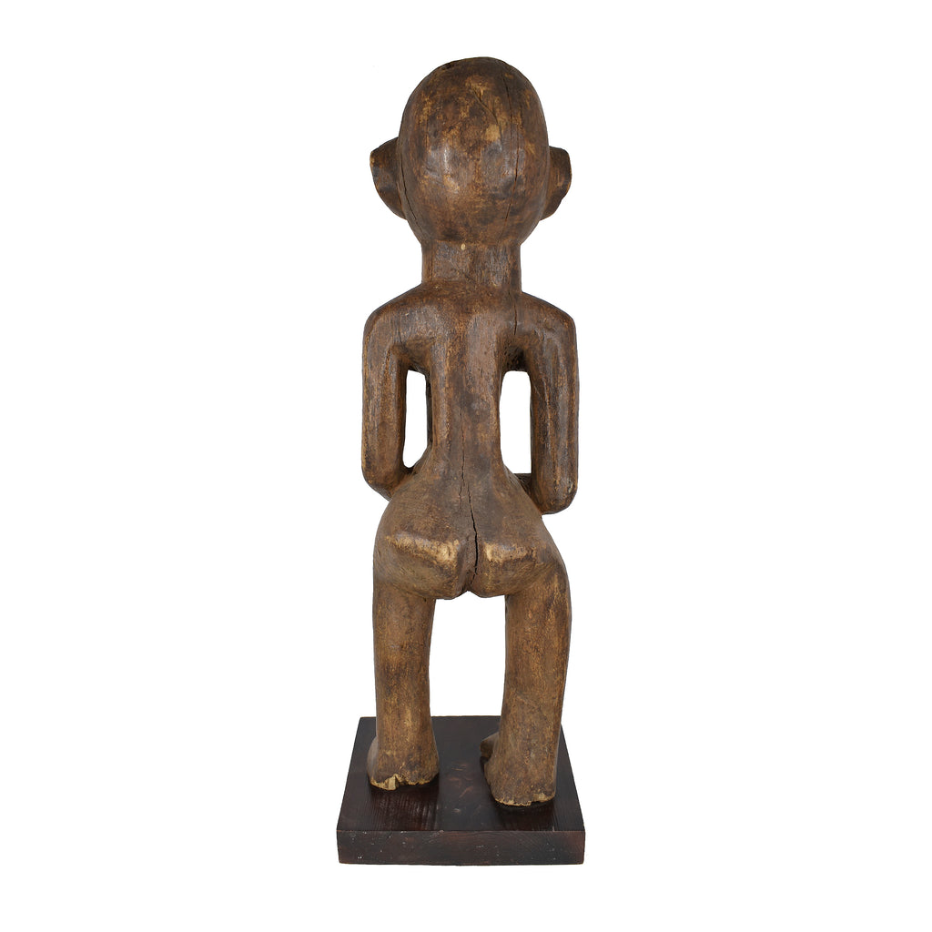 Sukuma Pregnant Female Figure on Custom Base Tanzania