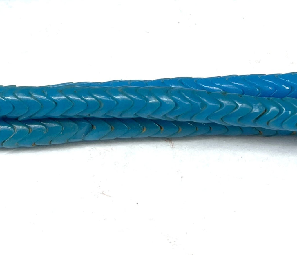 3 Strands Blue Snake Interlocking Beads JK Brown Collection